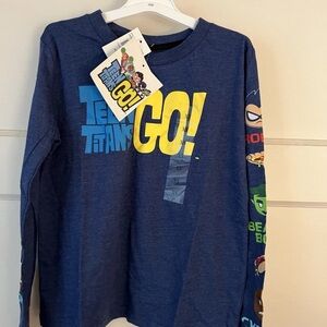 Cartoon Network Teen Titans Go! Navy Long Sleeve Tee